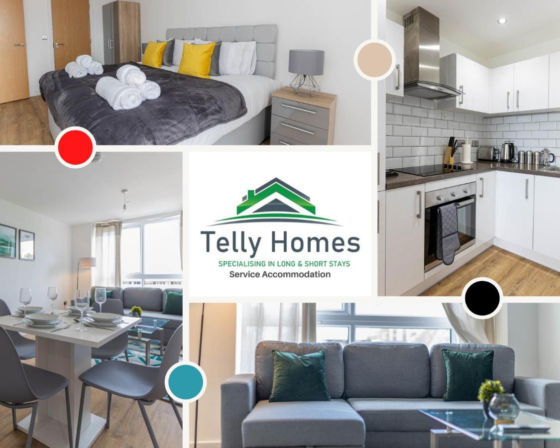 5 Percent Off Weekly And 20 Percent Off Monthly Bookings - Marigold Unit At Telly Homes Limited Birmingham City Centre -2 Bedroom Apartment, Free Wifi Bagian luar foto